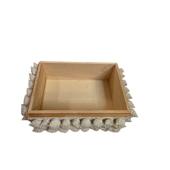 Handmade Wooden Box With Seashells & Sea Urchins Decorative Lid - Picture 14 of 14